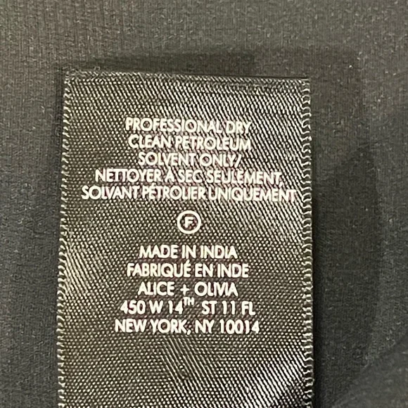 Alice + Olivia | Lina Leather Trimmed Embellished Wide Leg Jumpsuit | 6 - Picture 12 of 16